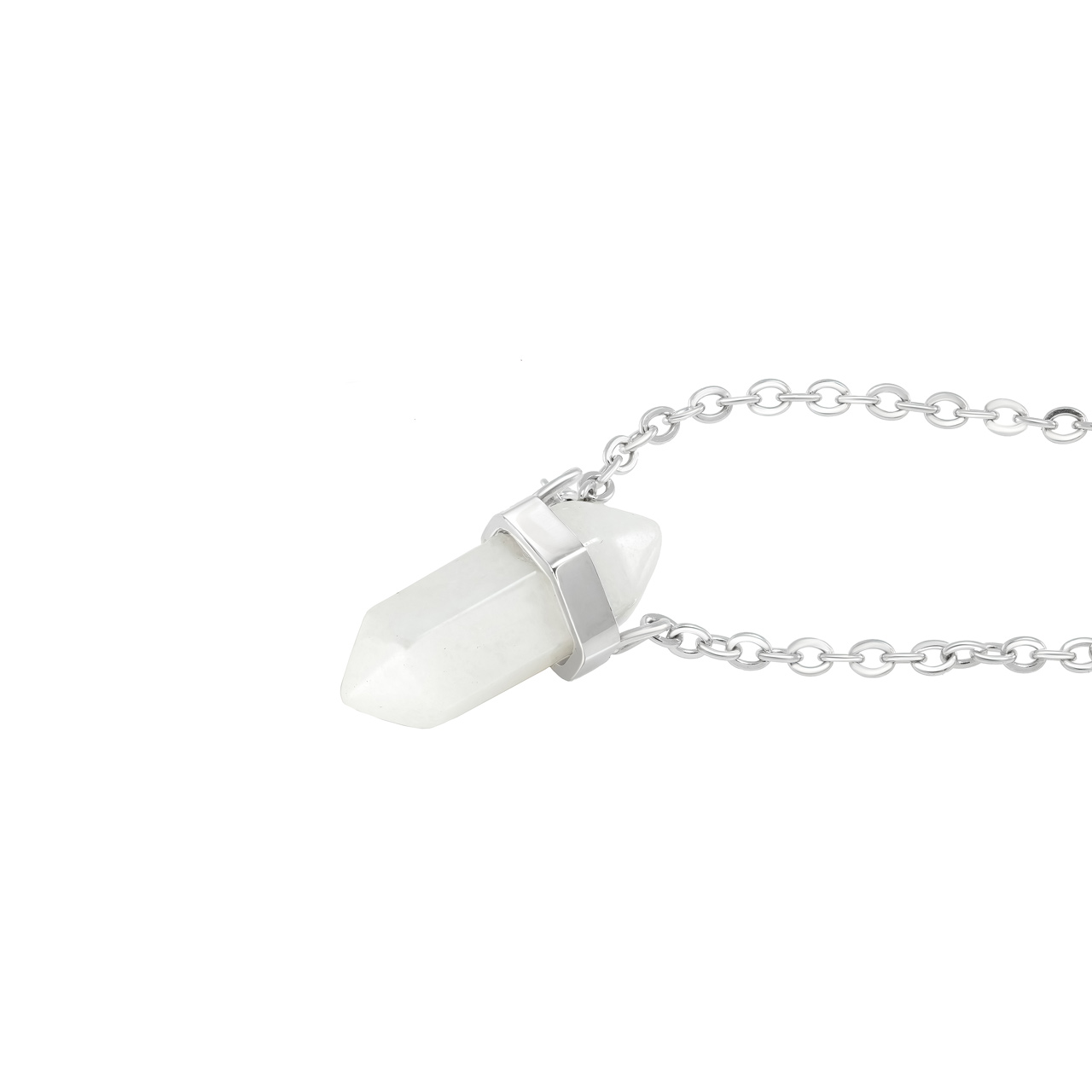 Колье "White Heхagon" с ониксом