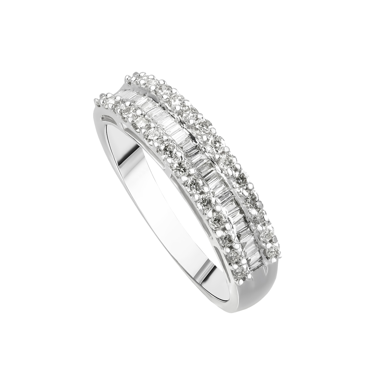 Кольцо из золота 750 с бриллиантами 0.70ct