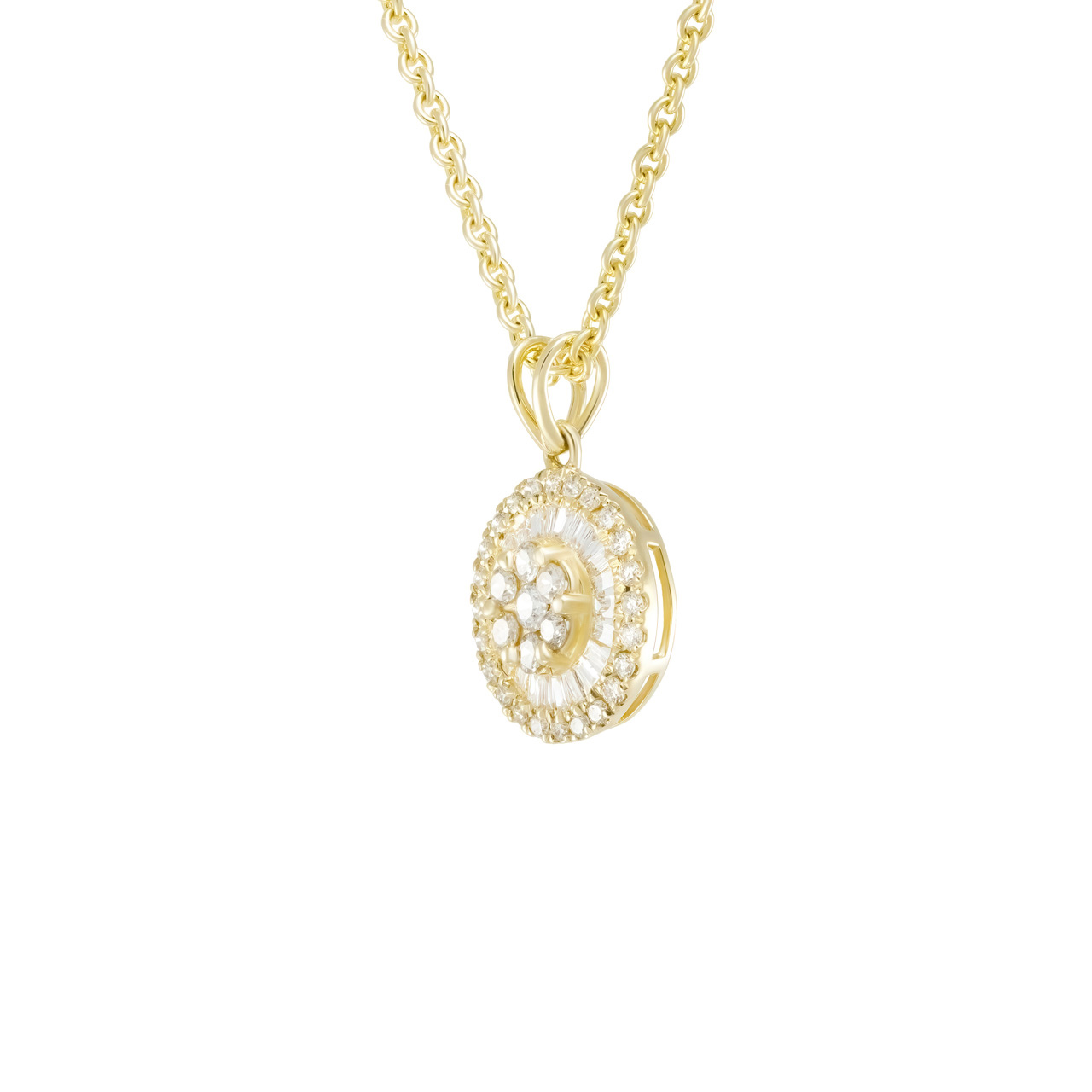 Подвеска из золота 750 с бриллиантами 0.38ct
