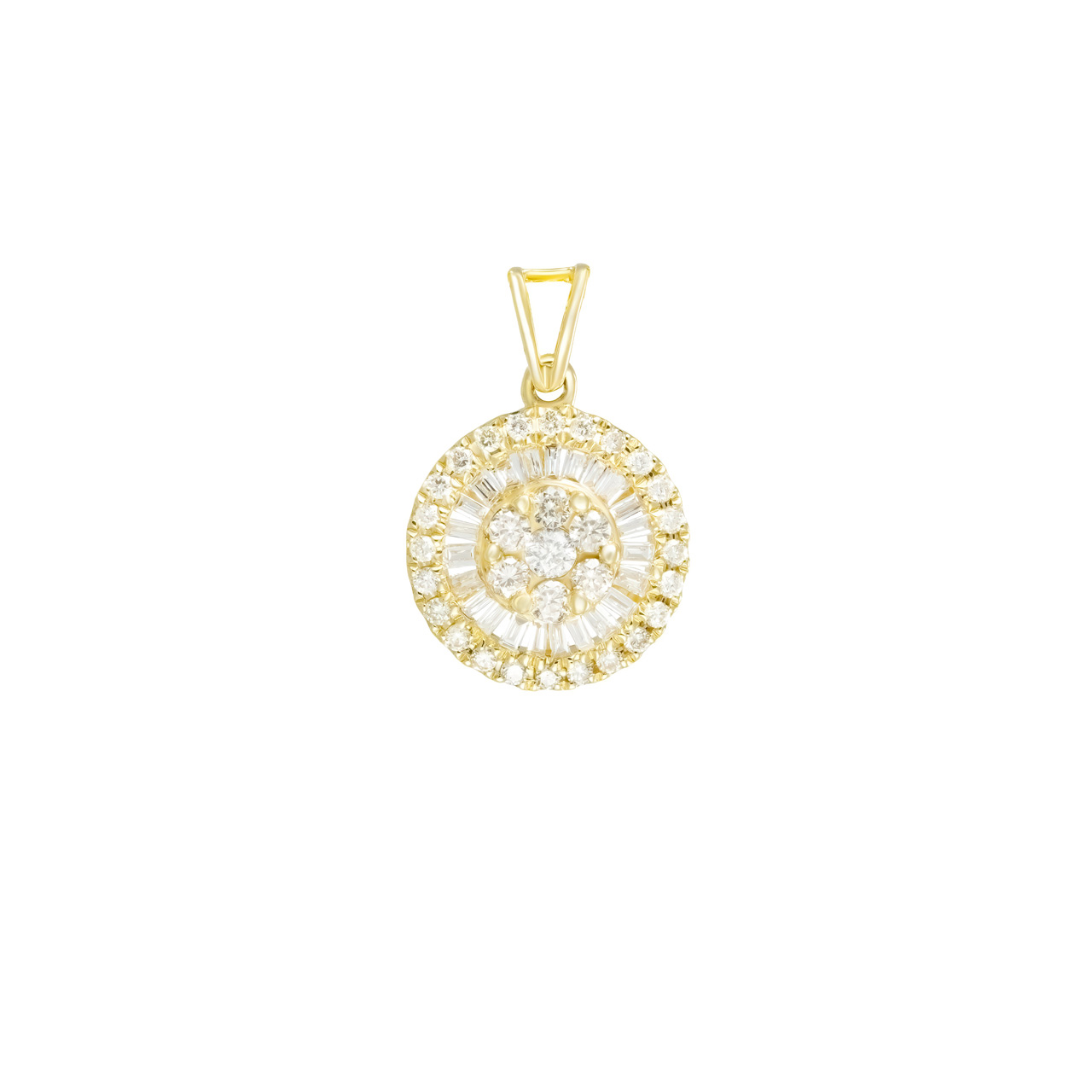 Подвеска из золота 750 с бриллиантами 0.38ct