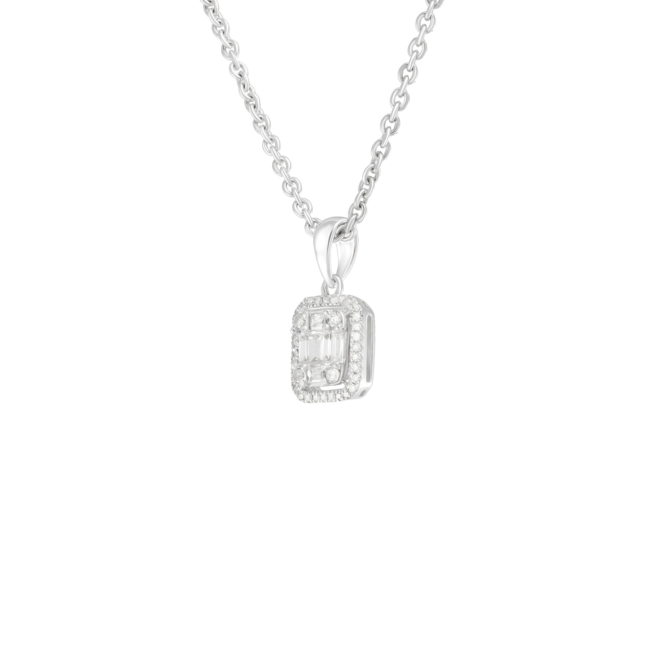 Подвеска из золота 750 с бриллиантами 0.16ct