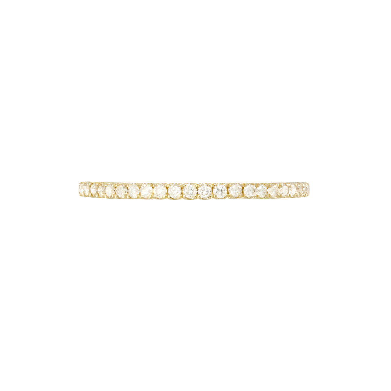 Кольцо-дорожка из золота 750 с бриллиантами 0.19ct
