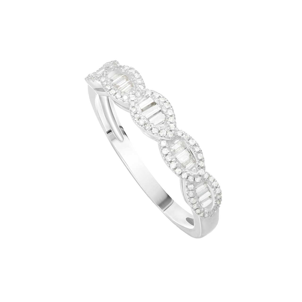 Кольцо из золота 750 с бриллиантами 0.33ct