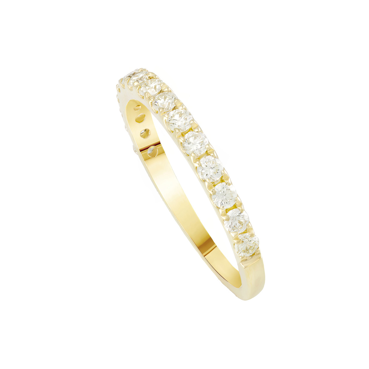 Золотое кольцо-дорожка с бриллиантами 0.40ct