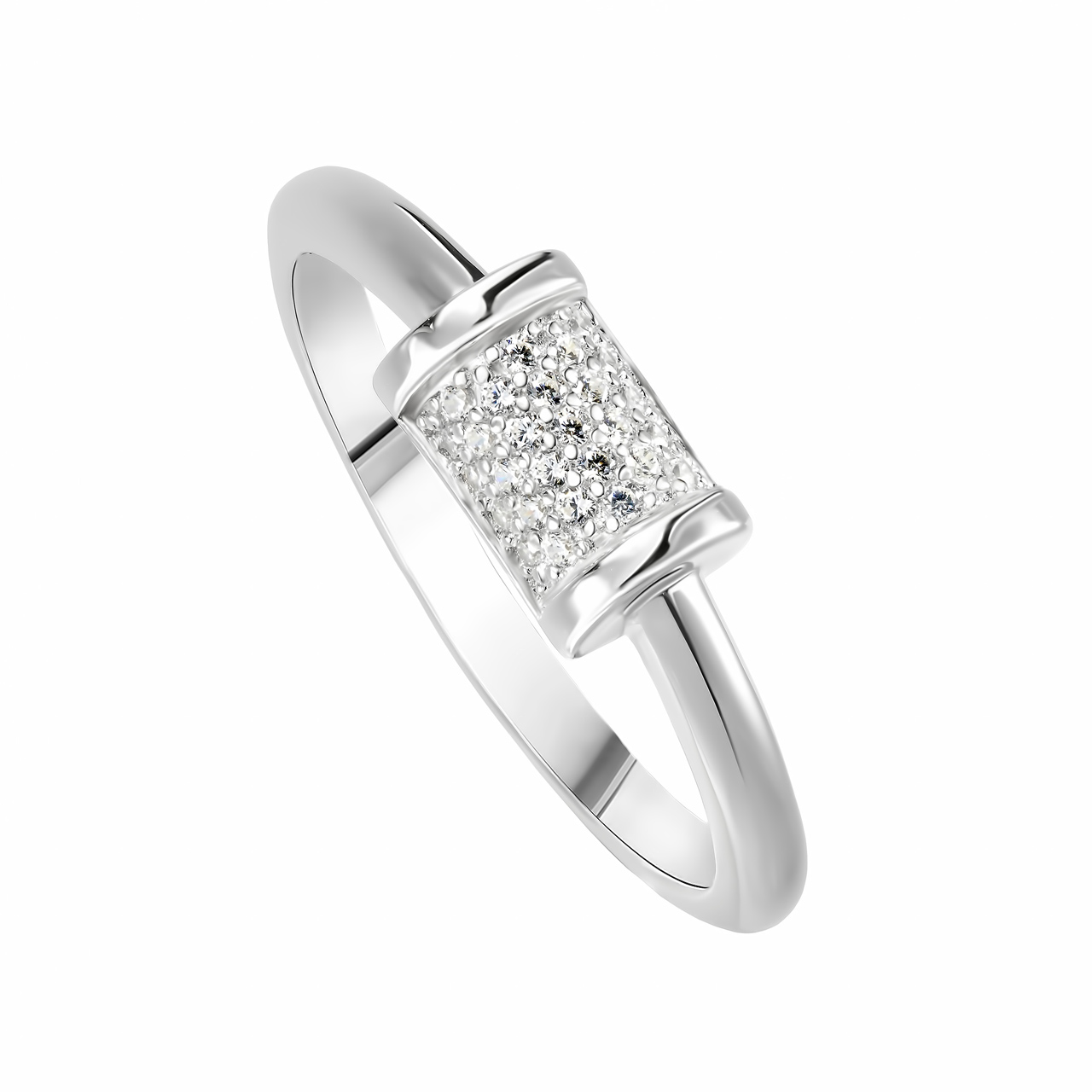 Серебряное кольцо с фианитами