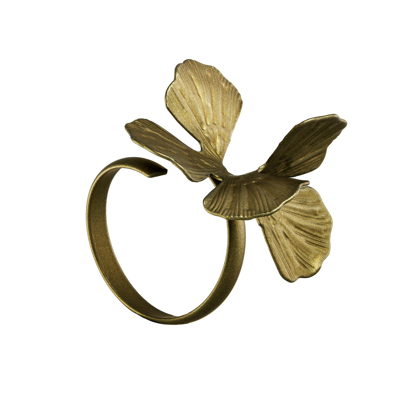Кольцо one size "Pearl Army - Ginkgo leaf"