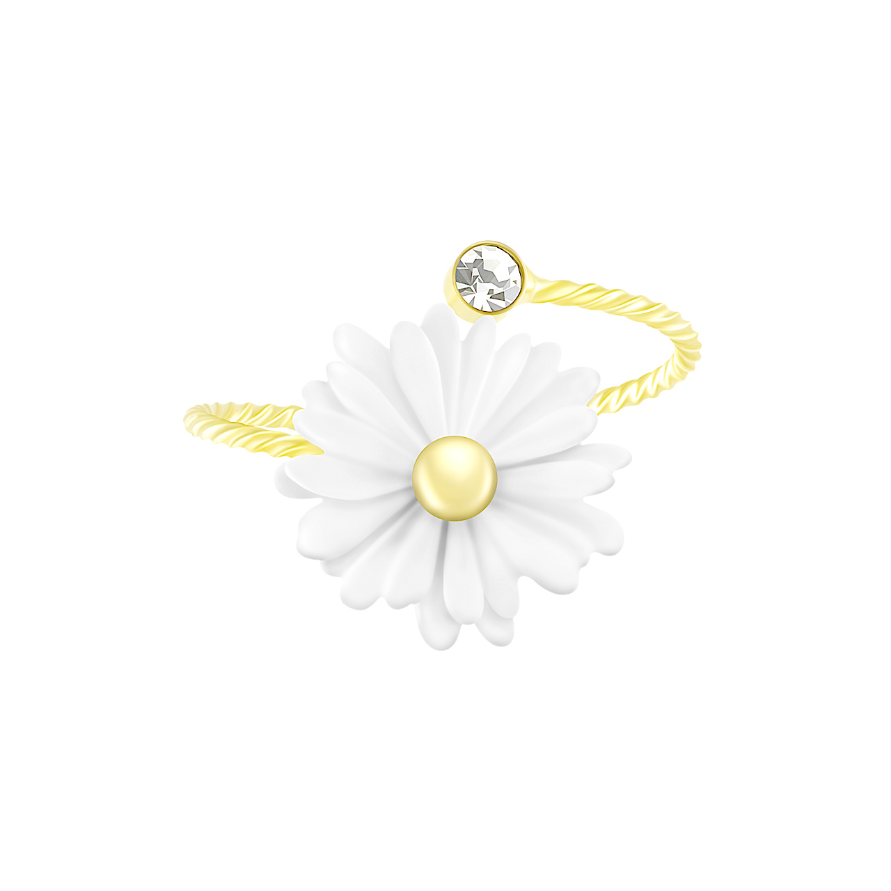 Кольцо "Chamomile" с фианитом